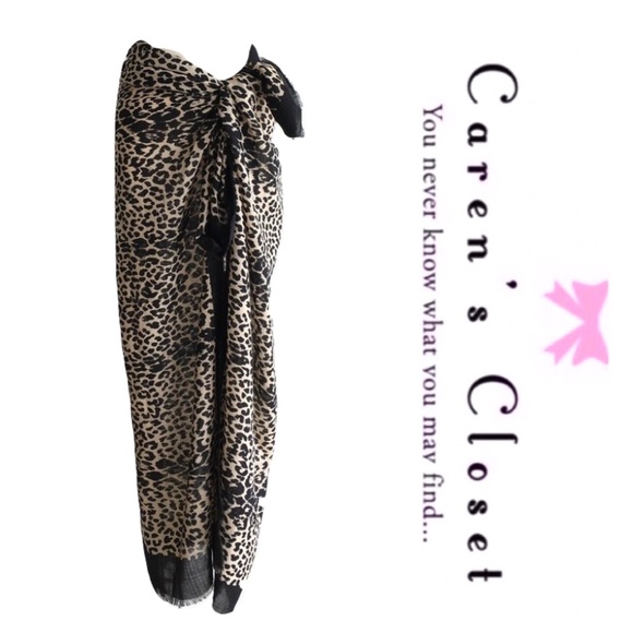 Elegant Leopard Print Wrap - Picture 3 of 3